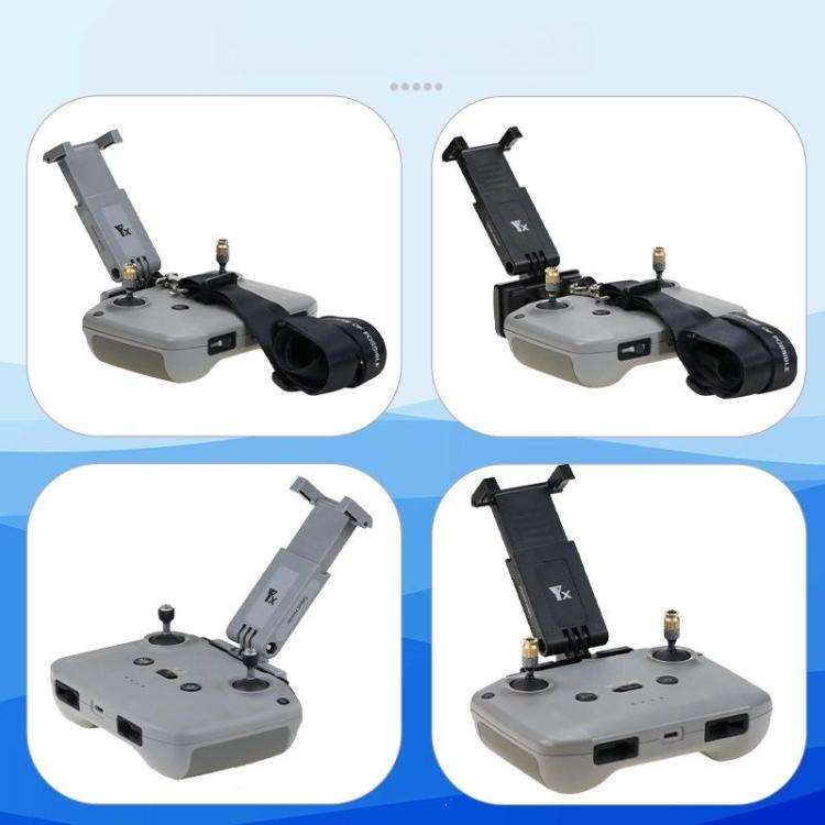 YX Adjustable Tablet Holder For DJI RC-N Remote Controller, Gray, Black, 8pin+USB-C Cable Set  Gr...