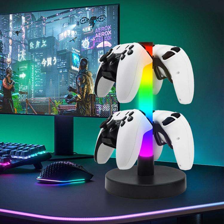 KBB-81 RGB Gaming Controller Headphone Stand Ambient Light Stand, Wired Control, Wired Control+Re...