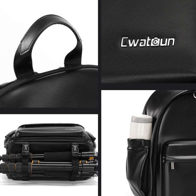 Cwatcun D125 Medium Shoulder Camera Bag Waterproof Casual Photography Backpack, Medium