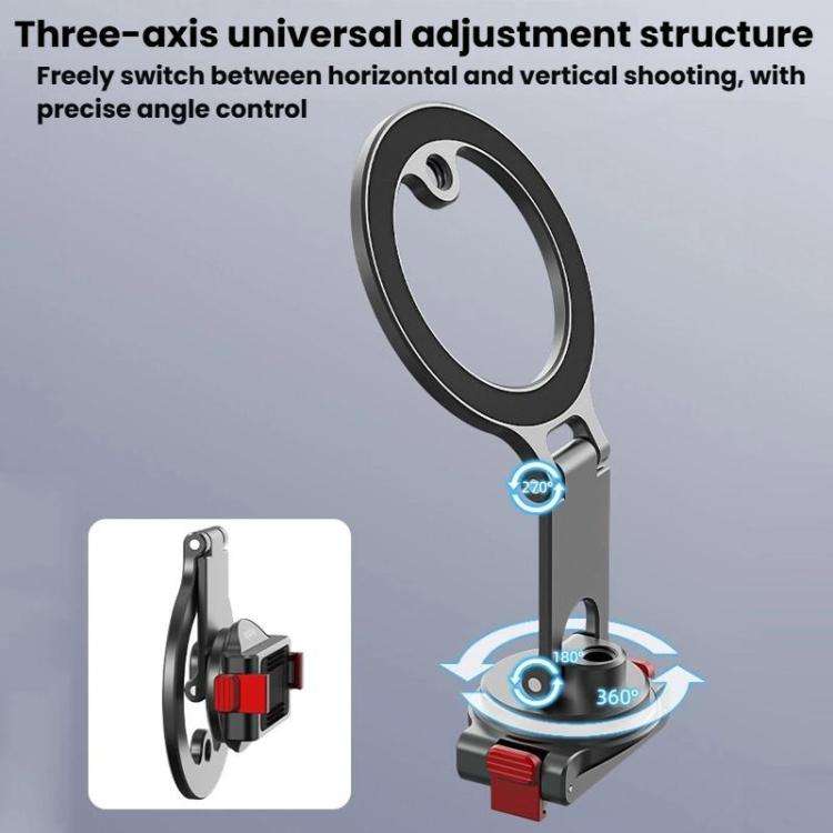 For DJI Osmo Action 3 / 4 / 5 Pro / Osmo 360 Flymile Quick-Release Magnetic Mount, OM12