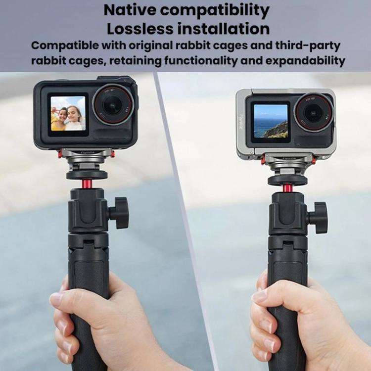 For DJI Osmo Action 3 / 4 / 5 Pro / Osmo 360 Flymile Quick-Release Magnetic Mount, OM12