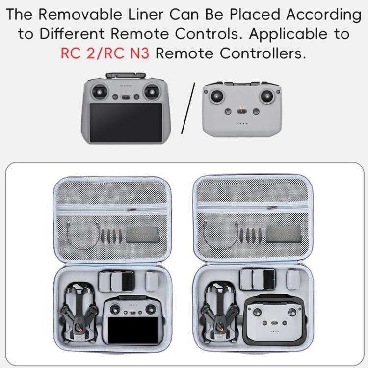 For DJI Mini 5 Pro Fly More Integrated PU Organizer Bag Portable Travel Shoulder Bag