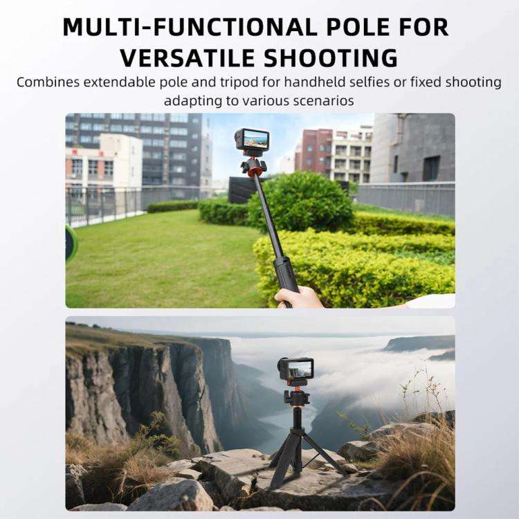 Flymile AC5012_5 Extended Selfie Stick Holder Magnetic Quick Release Tripod, AC5012_5
