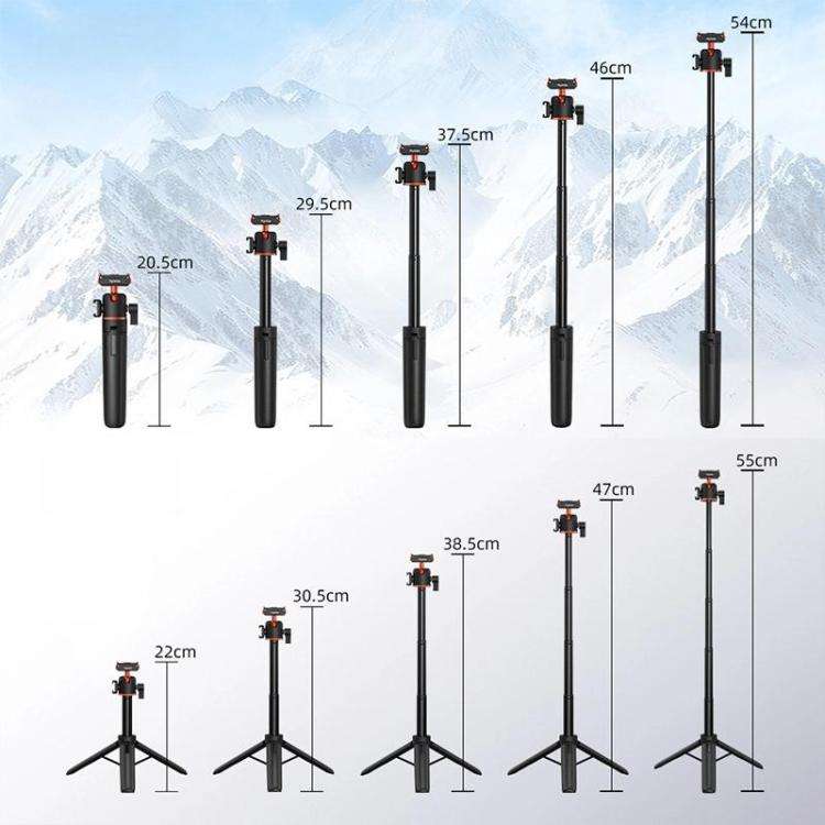 Flymile AC5012_5 Extended Selfie Stick Holder Magnetic Quick Release Tripod, AC5012_5