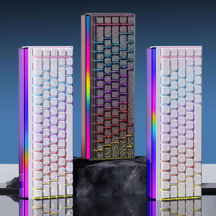 NACODEX NK68 Magnetic Shaft Mechanical Dazzle Color Wired Keyboard Office Computer Gaming 68 Keys...