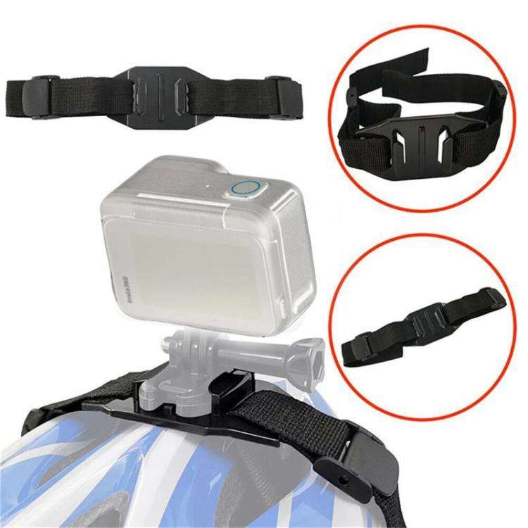 Universal Bike Helmet Camera Mount Adjustable Strap For Vented/Skeleton Helmets Compatible With G...
