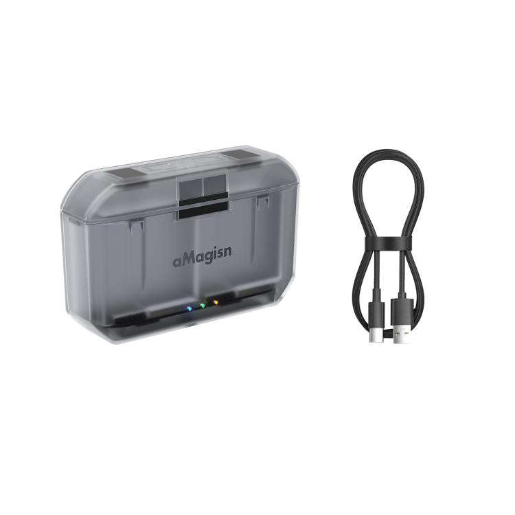 AMagisn PD12 Charging Case Battery Charger For DJI Osmo 360/ Action 5 Pro / 4 / 3, PD12