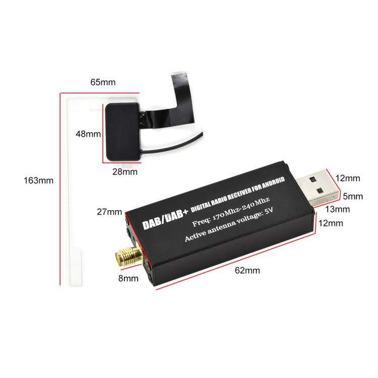 Android Car Universal DAB Module Digital Radio Navigation APP Control, Europe Only