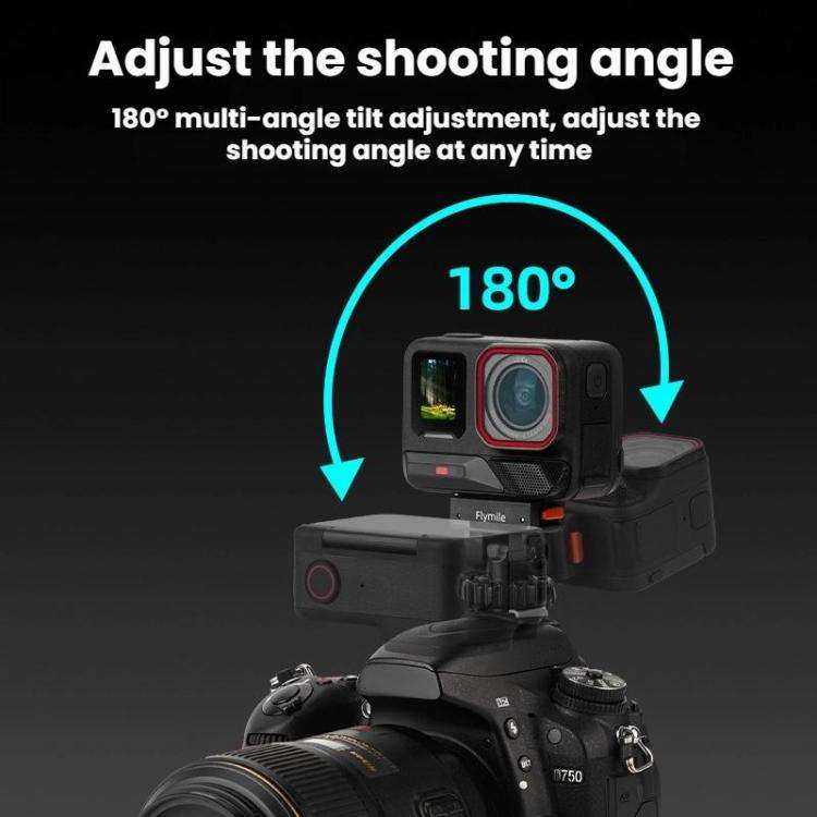 For Insta360 Flymile Quick-Release Cold Shoe Gimbal Magnetic Expansion Bracket, X5028_4