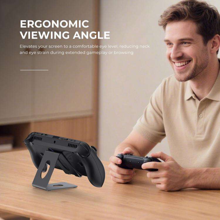 JYS Universal Metal Desktop Stand for Handheld Consoles Compatible with ROG Xbox Ally/X, Switch, ...