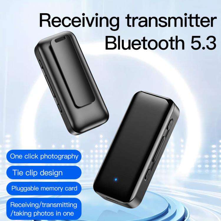 Lavalier Wireless Bluetooth 5.4 Receiver Transmitter 2 In 1 AUX Car Audio Adapter, Y3