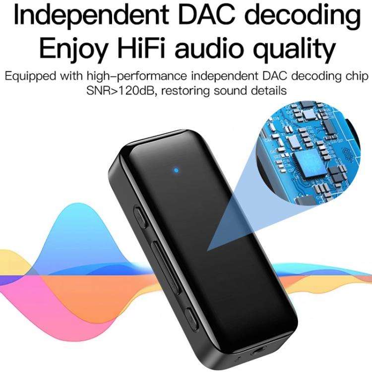 Lavalier Wireless Bluetooth 5.4 Receiver Transmitter 2 In 1 AUX Car Audio Adapter, Y3