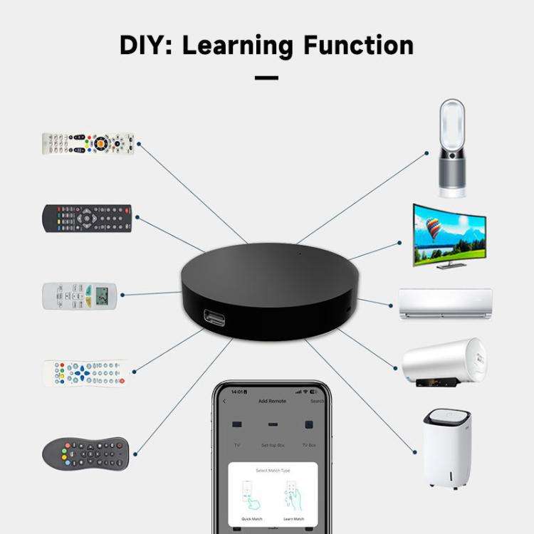 Tuya Wifi Smart Home Universal Remote Control, Support Voice Control/Mobile Phone Remote Operatio...