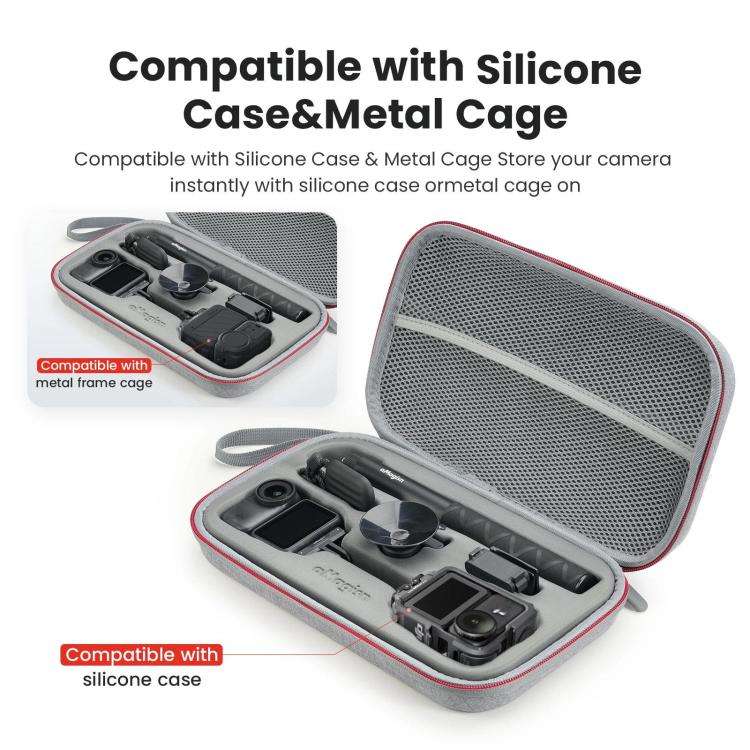 For DJI Osmo Nano aMagisn Medium Hard Shell Carrying Case with Removable Foam Insert, For DJI Osm...