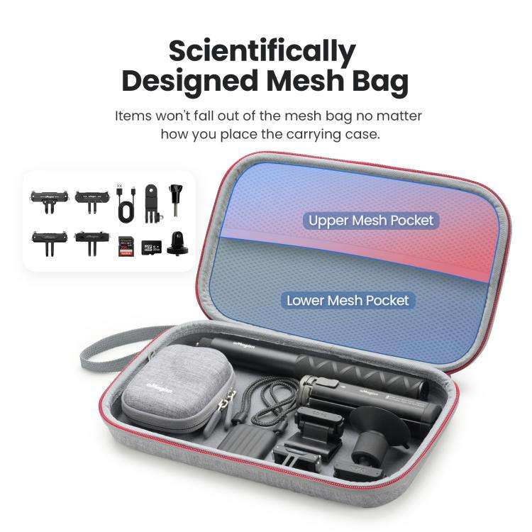 For DJI Osmo Nano aMagisn Medium Hard Shell Carrying Case with Removable Foam Insert, For DJI Osm...