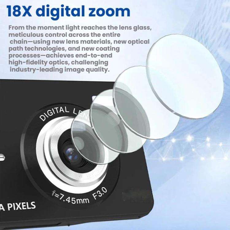 CDF6 Entry-Level Digital Camera With 64MP Photo & 4K Video Auto Focus, 2.8-Inch LCD Screen, Built...