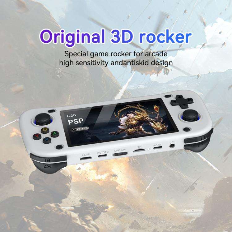 G28 Portable Handheld Open-Source Game Console 4.3 Inch HD IPS Screen, ARM Quad-Core Cortex-A7 1....