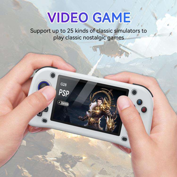 G28 Portable Handheld Open-Source Game Console 4.3 Inch HD IPS Screen, ARM Quad-Core Cortex-A7 1....