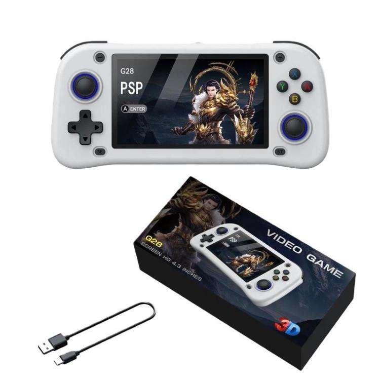 G28 Portable Handheld Open-Source Game Console 4.3 Inch HD IPS Screen, ARM Quad-Core Cortex-A7 1....