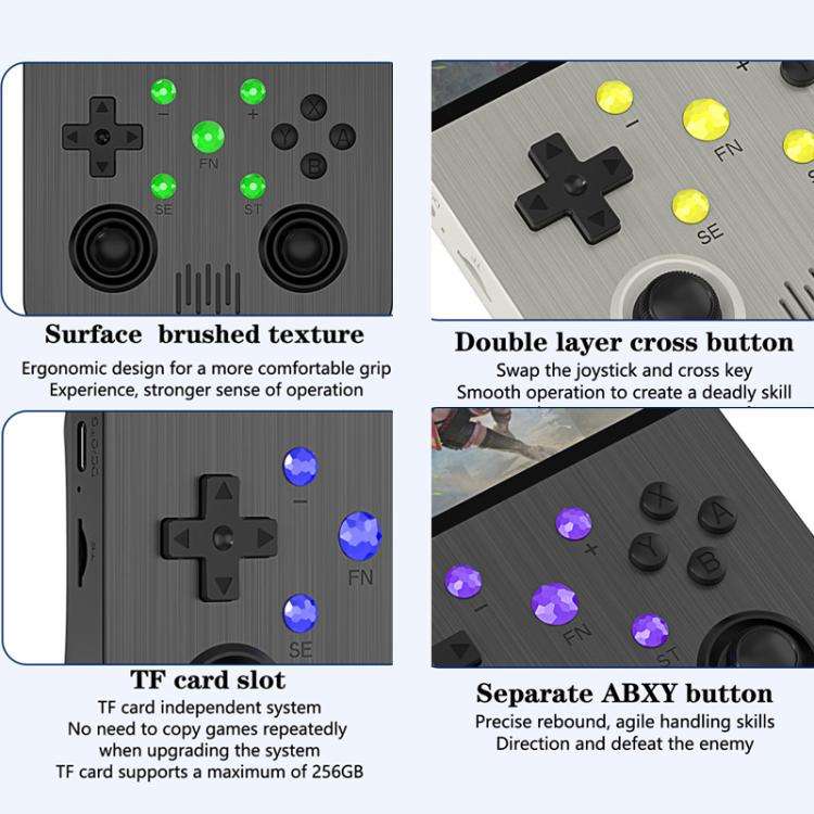 G30 HD Retro Open-Source Handheld Game Console, Linux System, Quad-Core Cortex-A35 CPU 1.5GHz, 64GB