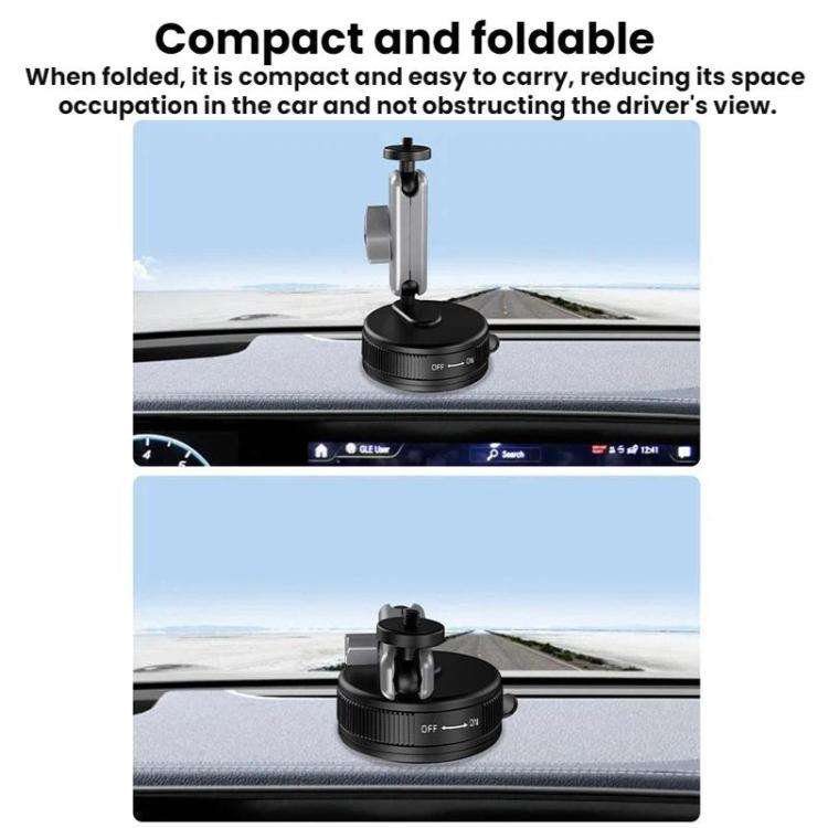 Flymile Car Suction Cup Mount For DJI Osmo Pocket 3 / Osmo Action 6 / 5 Pro