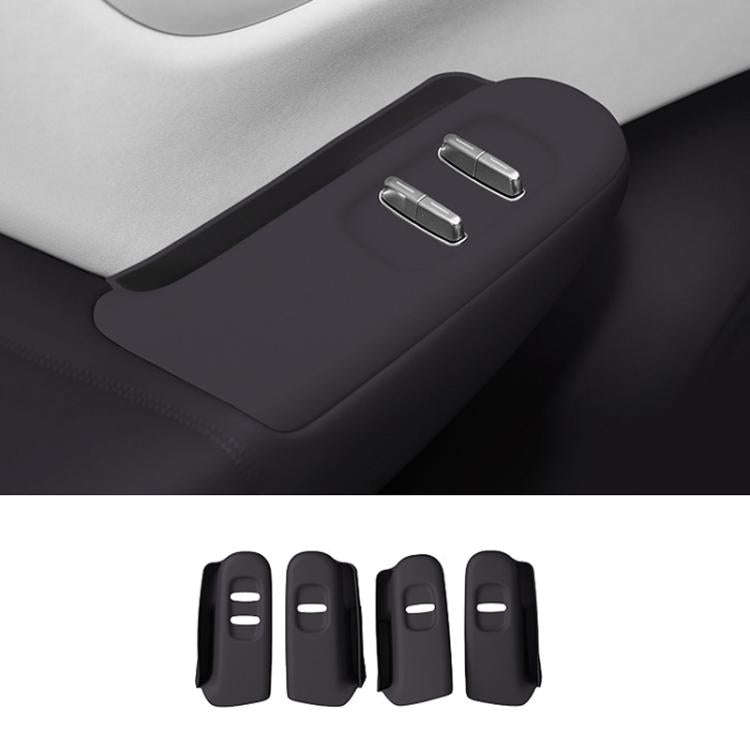 For Leapmotor B10 Left-Hand Drive Glass Lift Panel Silicone Anti-Slip Protection Pad