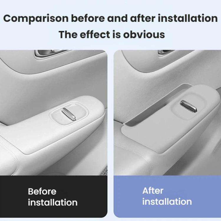 For Leapmotor B10 Left-Hand Drive Glass Lift Panel Silicone Anti-Slip Protection Pad