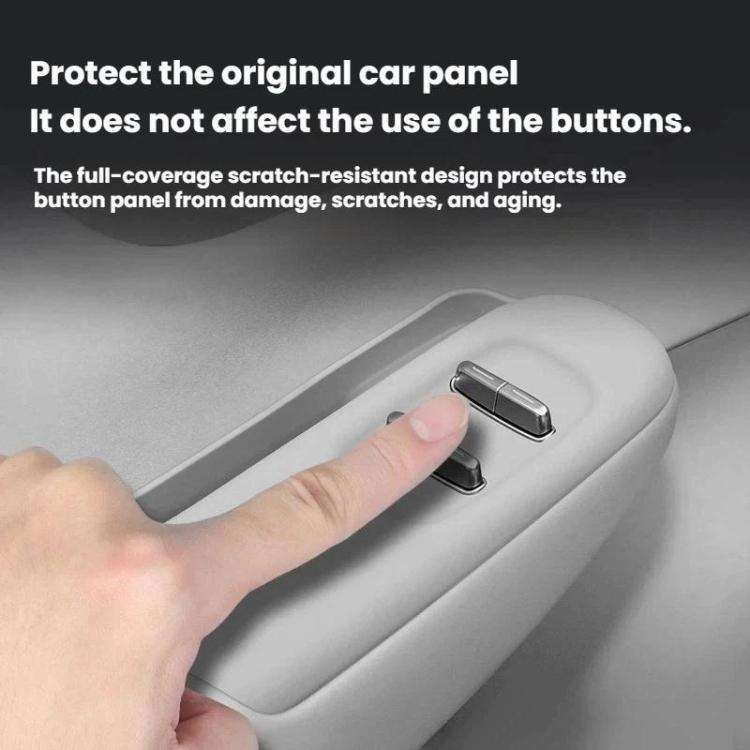 For Leapmotor B10 Left-Hand Drive Glass Lift Panel Silicone Anti-Slip Protection Pad