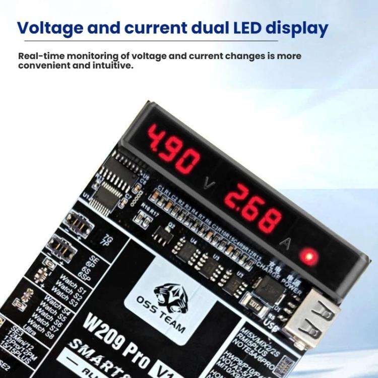 OSS TEAM W209 PRO V11 Battery Activator Board 7.4V High-Voltage for iPhone 6 To 17 Series & Andro...