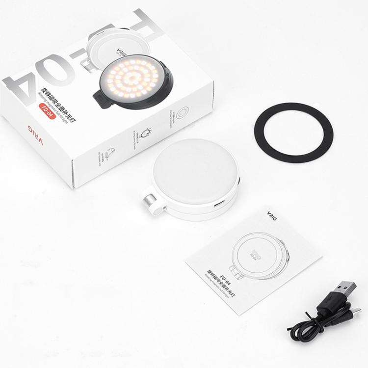 VRIG Magnetic Extendable Phone Fill Light With Mirror Foldable 2-In-1 Selfie Light Converts To St...