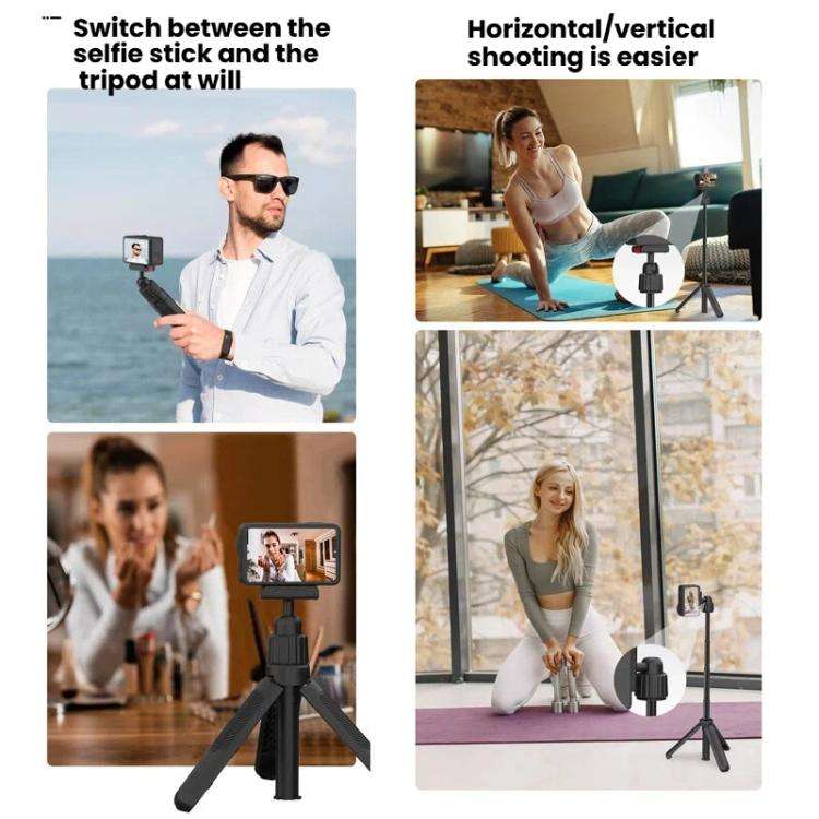 Magnetic Quick-Release Handheld Selfie Stick Tripod for DJI Osmo Action 5 Pro, 4, 3 with 360-Degr...