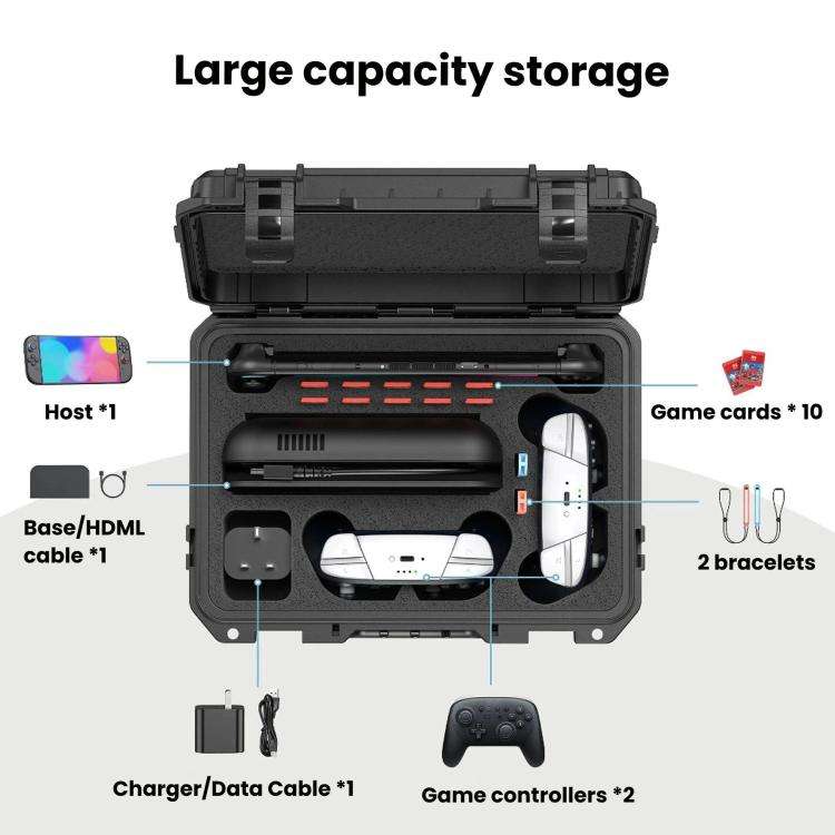 For Nintendo Switch 2 STARTRC GAMES Moisture-proof Waterproof Storage Box Explosion-proof Suitcas...