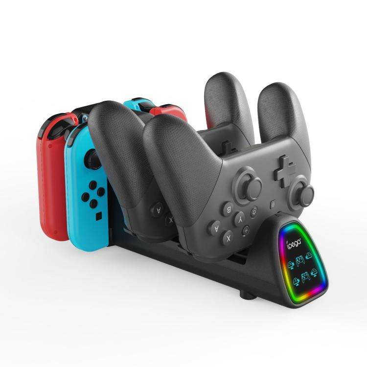 ipega 10-in-1 Charging Dock for Nintendo Switch 2 / Switch Joy-Con & Switch 2 Pro Controllers, PG...