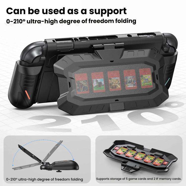 For Nintendo Switch 2 STARTRC GAMES Mech Protective Case Machine Removable Game Card Storage Back...
