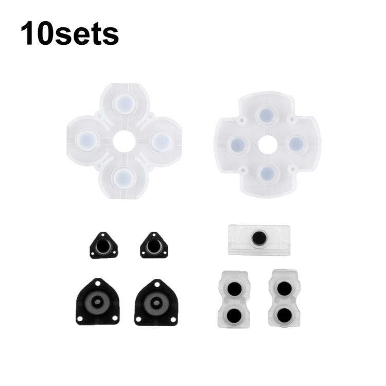 Gamepad Conductive Rubber Button Soft Pad, For PS2 10sets, For PS3 10sets, For PS4 10sets 1.0, Fo...