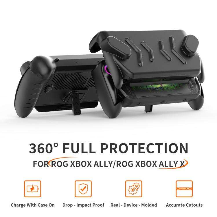 For ASUS ROG Xbox Ally / Ally X Console JYS Full-Cover Case TPU Base & Hard ABS Top Shell with Ki...