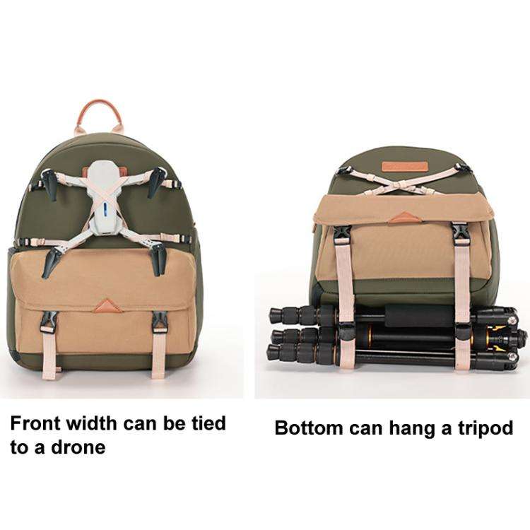 Cwatcun D249 Casual Shoulder Camera Bag Decompressorized Quick Access DSLR Storage Bag, Medium Ar...