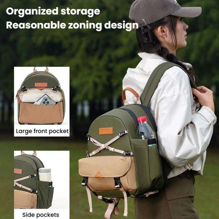 Cwatcun D249 Casual Shoulder Camera Bag Decompressorized Quick Access DSLR Storage Bag, Medium Ar...