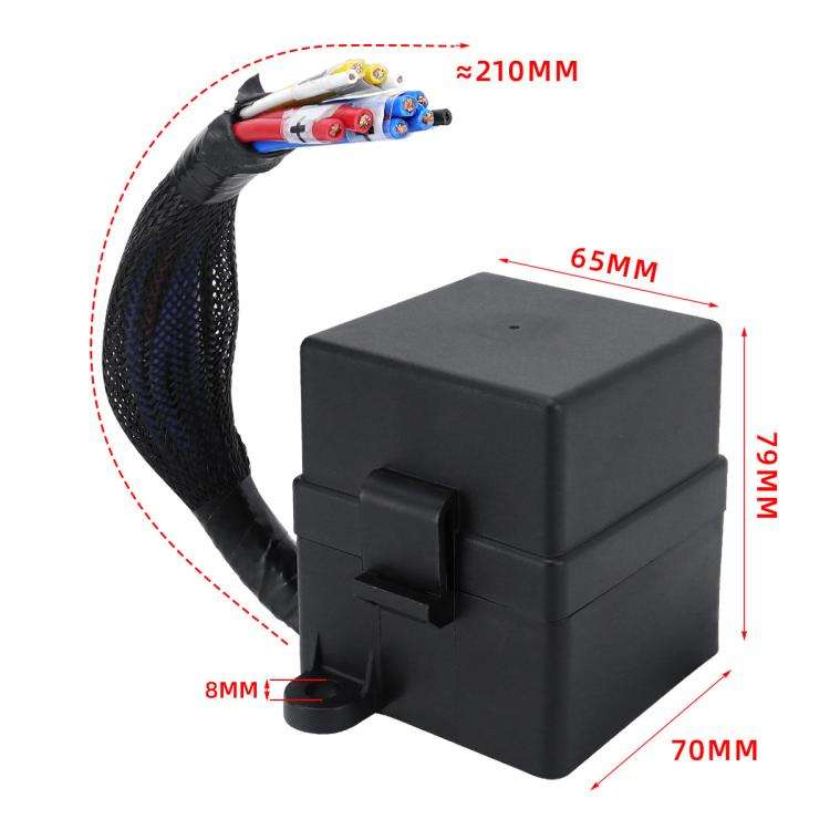 12V/80A Motorcycle 6-Way Waterproof Fuse Box with Starter Relay