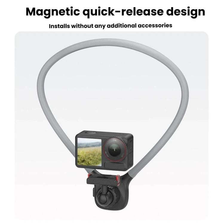 Magnetic Quick-Release Neck Mount For DJI Osmo 360 / Action 5 Pro/ 4 / 3 with 360-Degree Rotating...
