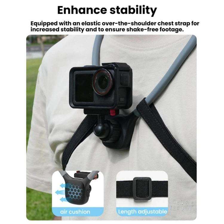 Magnetic Quick-Release Neck Mount For DJI Osmo 360 / Action 5 Pro/ 4 / 3 with 360-Degree Rotating...
