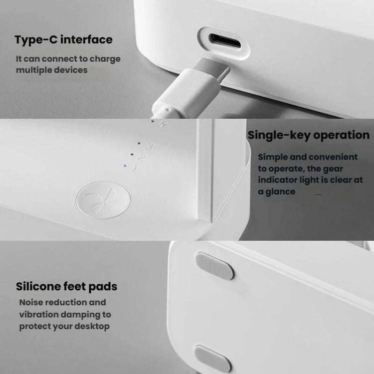 F3A Slim Mini Desk Fan Home USB Quiet Desktop Fan Portable Rechargeable Fan