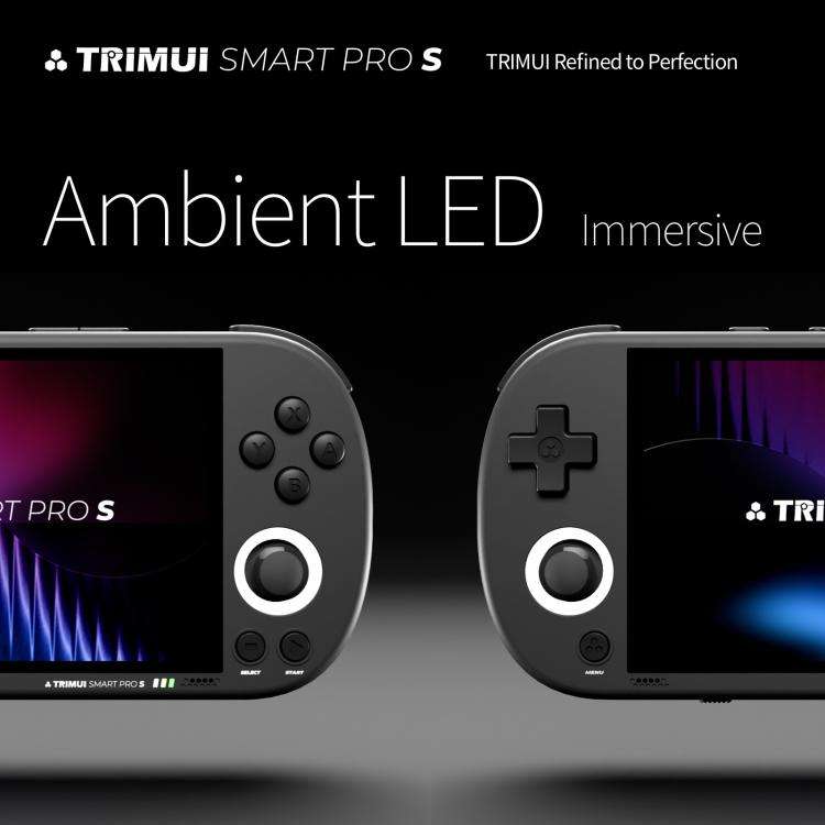 Trimui Smart Pro S Handheld Game Console 4.96-Inch IPS Screen TMR Joystick Allwinner A523 Process...