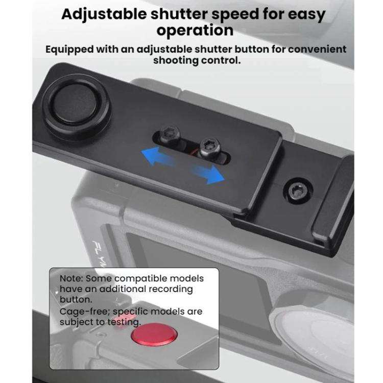 For DJI Osmo Action 3 / 4 / 5 Pro Camera Cage Shutter Grip