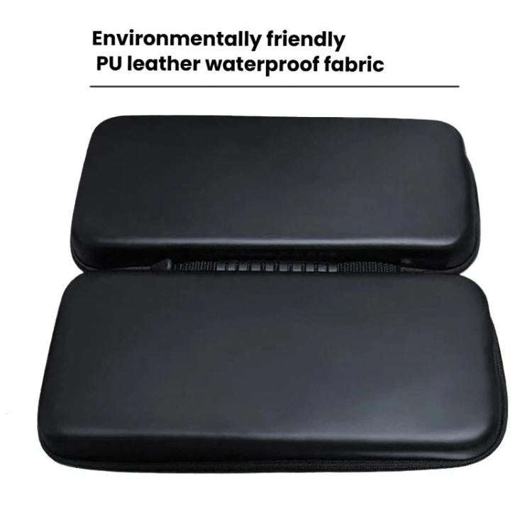 For Steam Deck OLED Hard Shell Protective Case PU Leather Portable Carry Bag with 10 Game Card Slots