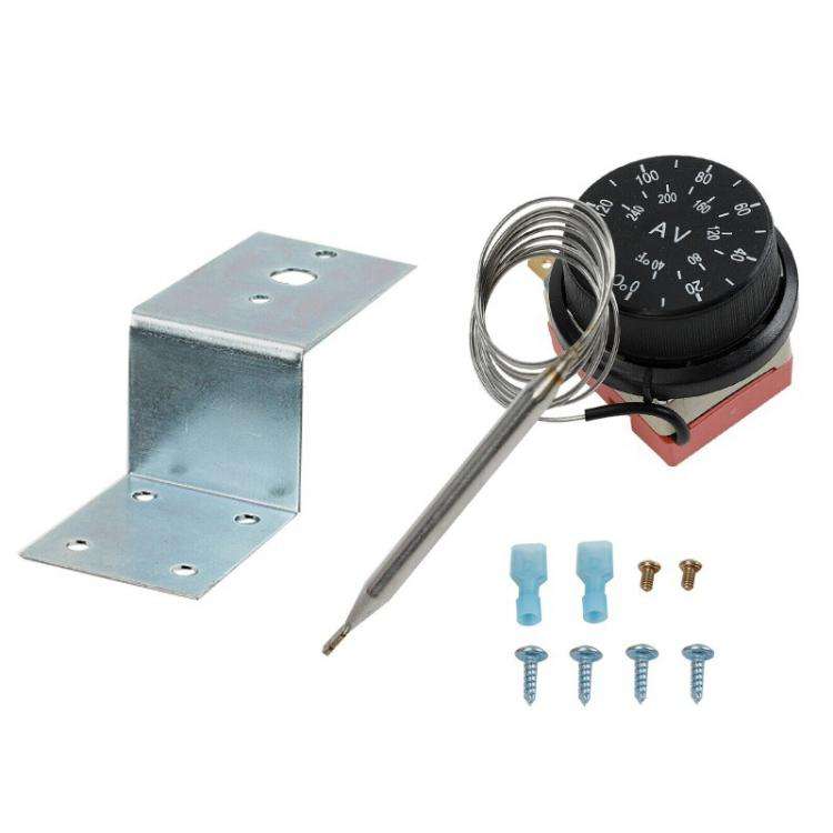 Adjustable Electric Fan Thermostat Switch Radiator Temperature Control Probe Kit, Electric Fan Th...