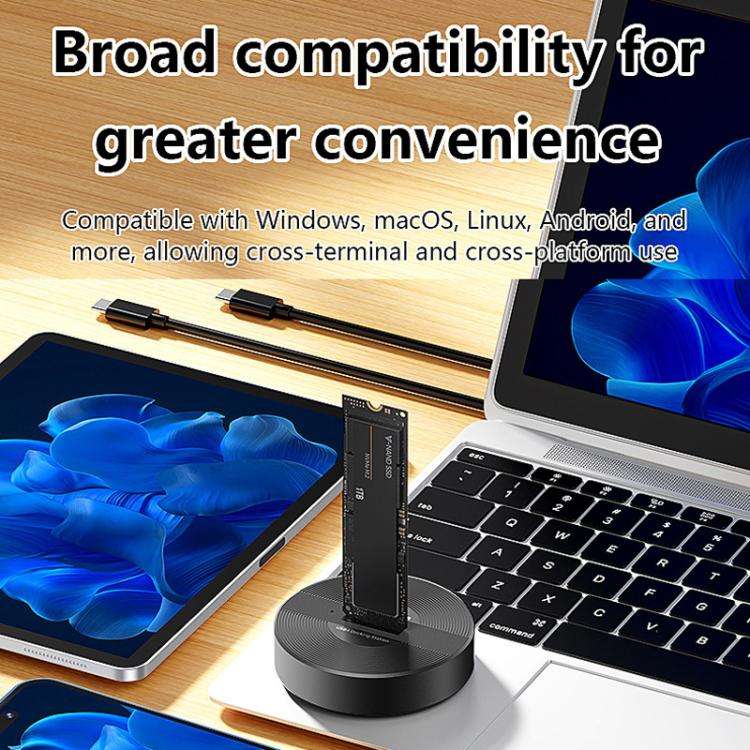 Blueendless SD04P 40Gbps Hard Drive Dock USB 4.0 Enclosure M.2 NVMe SSD Computers External Reader...