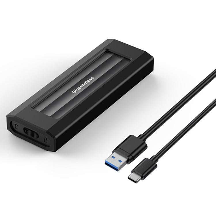 Blueendless 10Gbps M.2 SSD Enclosure External Type-C 3.2 Portable Hard Drive Case, NVMe Protocol ...