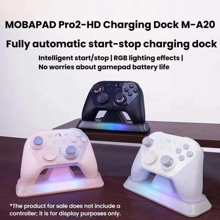 MOBAPAD M-A20 For Pro2-HD Controller Charging Dock With RGB Light Fully Automatic Start-Stop Char...