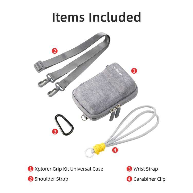 aMagisn Universal Case Bag For Action Camera Street Photography Grip Kit With Shoulder Strap